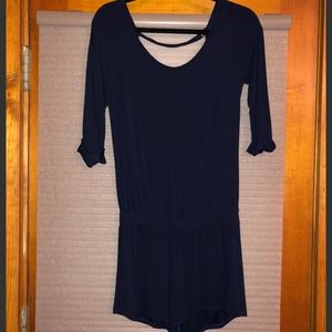 DREAM Navy Romper. NWOT